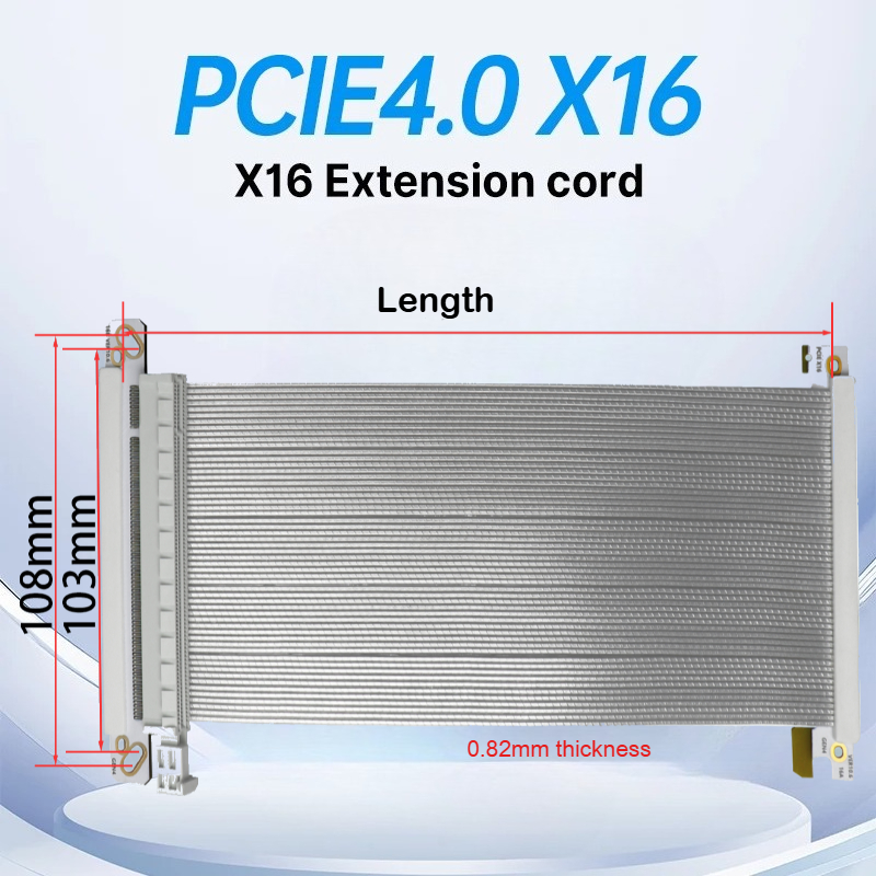 Itx Gpu Riser Pcie 4.0 16X - ADT-Link PCI-E x16 4.0ライザーケーブル GPU Gen4銀メッキワイヤー