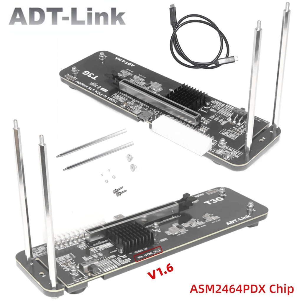 ADT UT3G NUC ITX STXノートPC用グラフィ - Gpu External Dock Egpu Thunderbolt 4 のレビューと価格